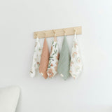 Parker Pink Floral Cotton Washcloth (Set of 5)