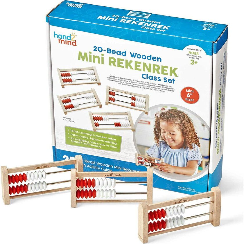 Mini 20-bead Rekenrek Set of 25
