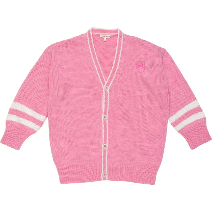 Wool Classroom Cardigan in Bubblegum Pink