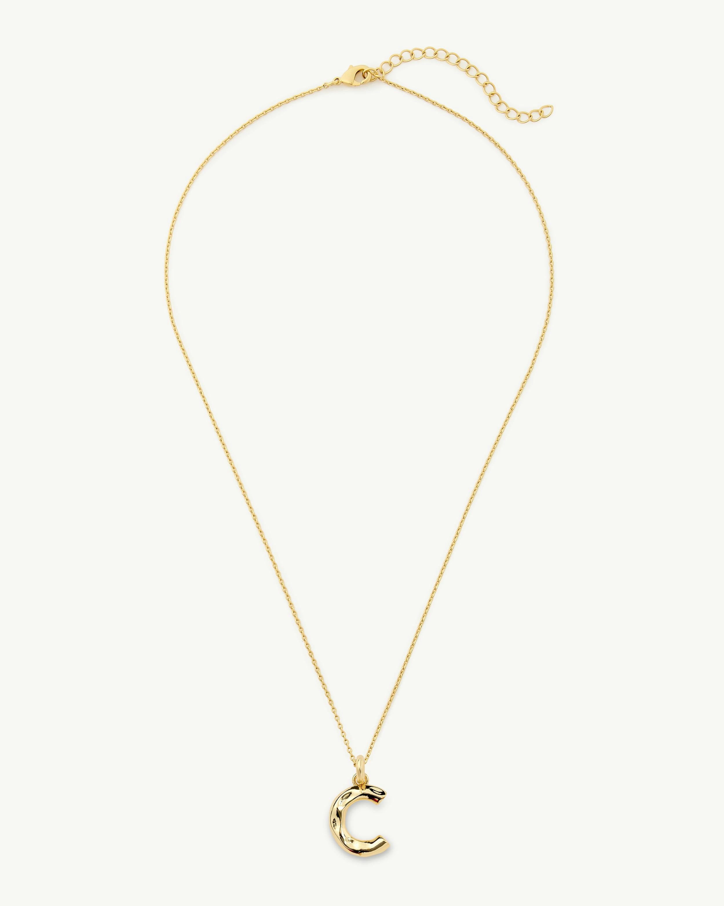 Monogram Necklace in Gold