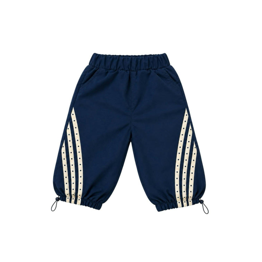 Navy Star Stripe Windbreaker Pant