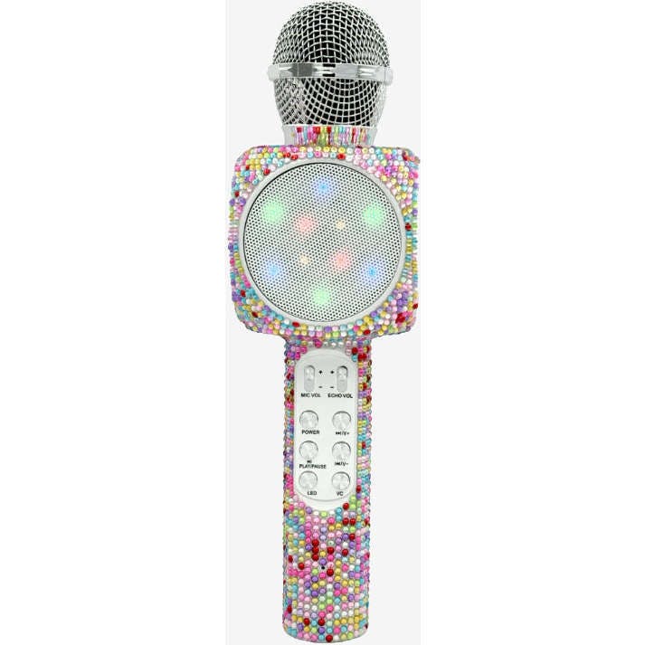 Confetti Bling Karaoke Microphone & Bluetooth Speaker