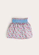 Emilia Floral Elasticated Waist Skirt in Red (2-10yrs)