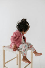 Girls Knit Cardigan in Pink