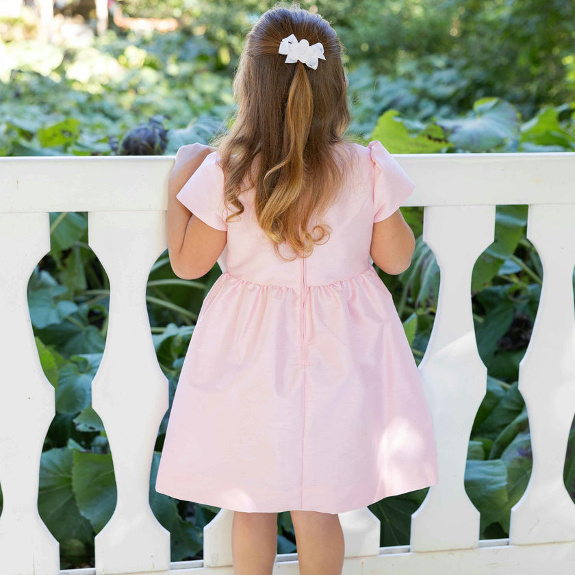 Dupioni Dress With Flower Vines