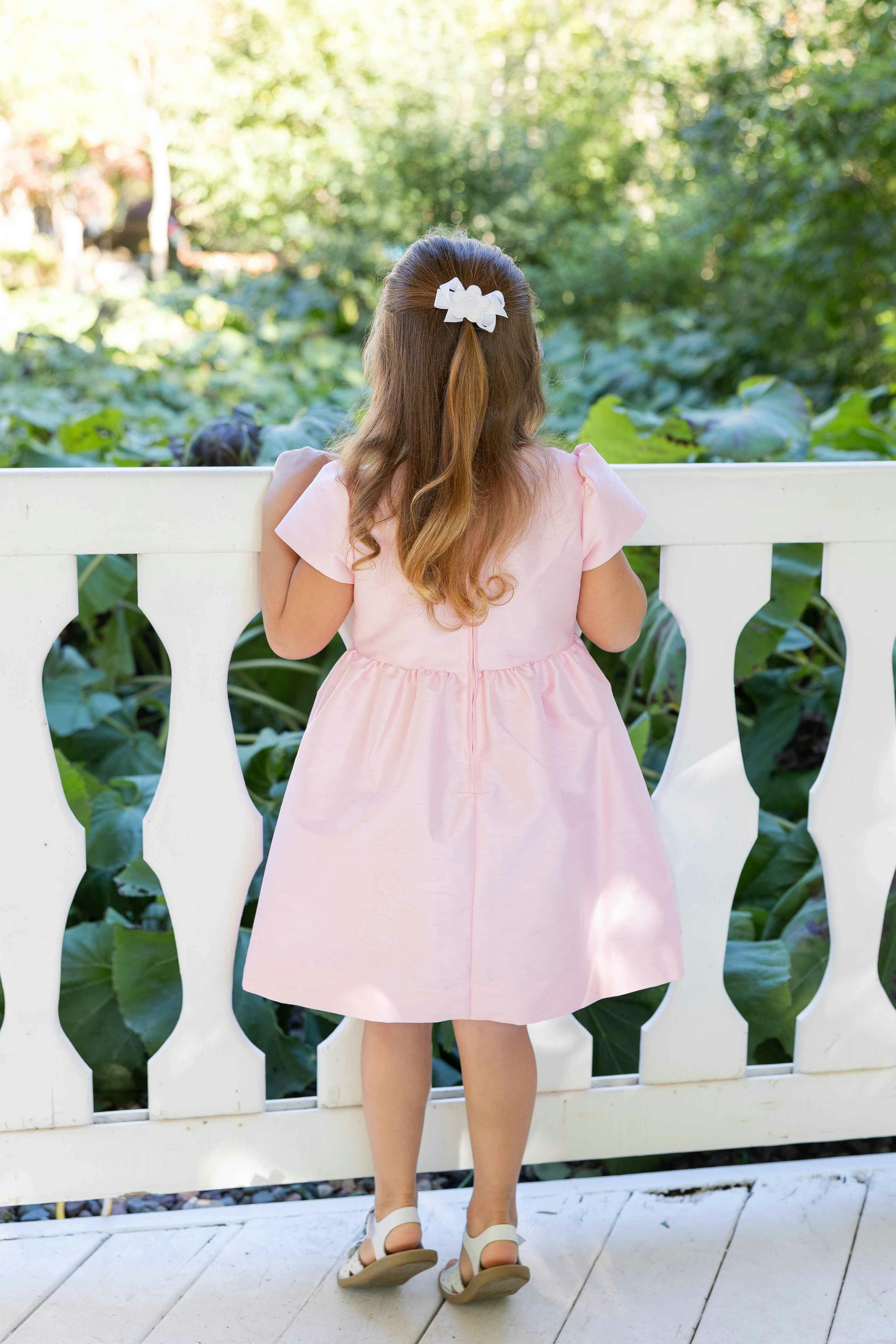 Dupioni Dress With Flower Vines
