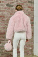 Faux Fur Crop Jacket
