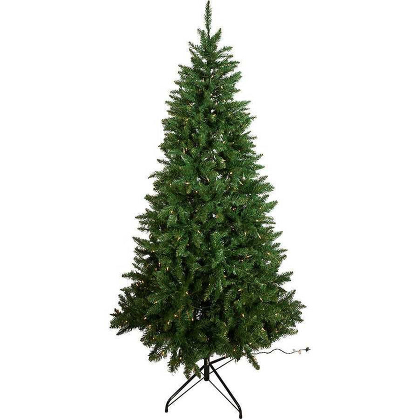 7-Foot Pre-Lit Pine Tree with Clear Lights