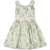 Organic Sleeveless Sateen Party Dress, Green