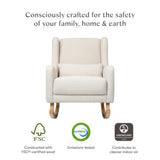 Babyletto Kai Rocker in Eco-Performance Fabric | Water Repellent & Stain Resistant