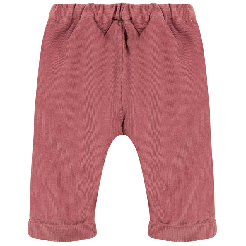 TARTINE ET CHOCOLAT Ruffle Baby Pants - Deep Rose