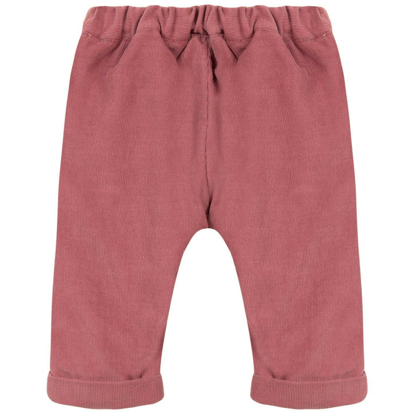 TARTINE ET CHOCOLAT Ruffle Baby Pants - Deep Rose