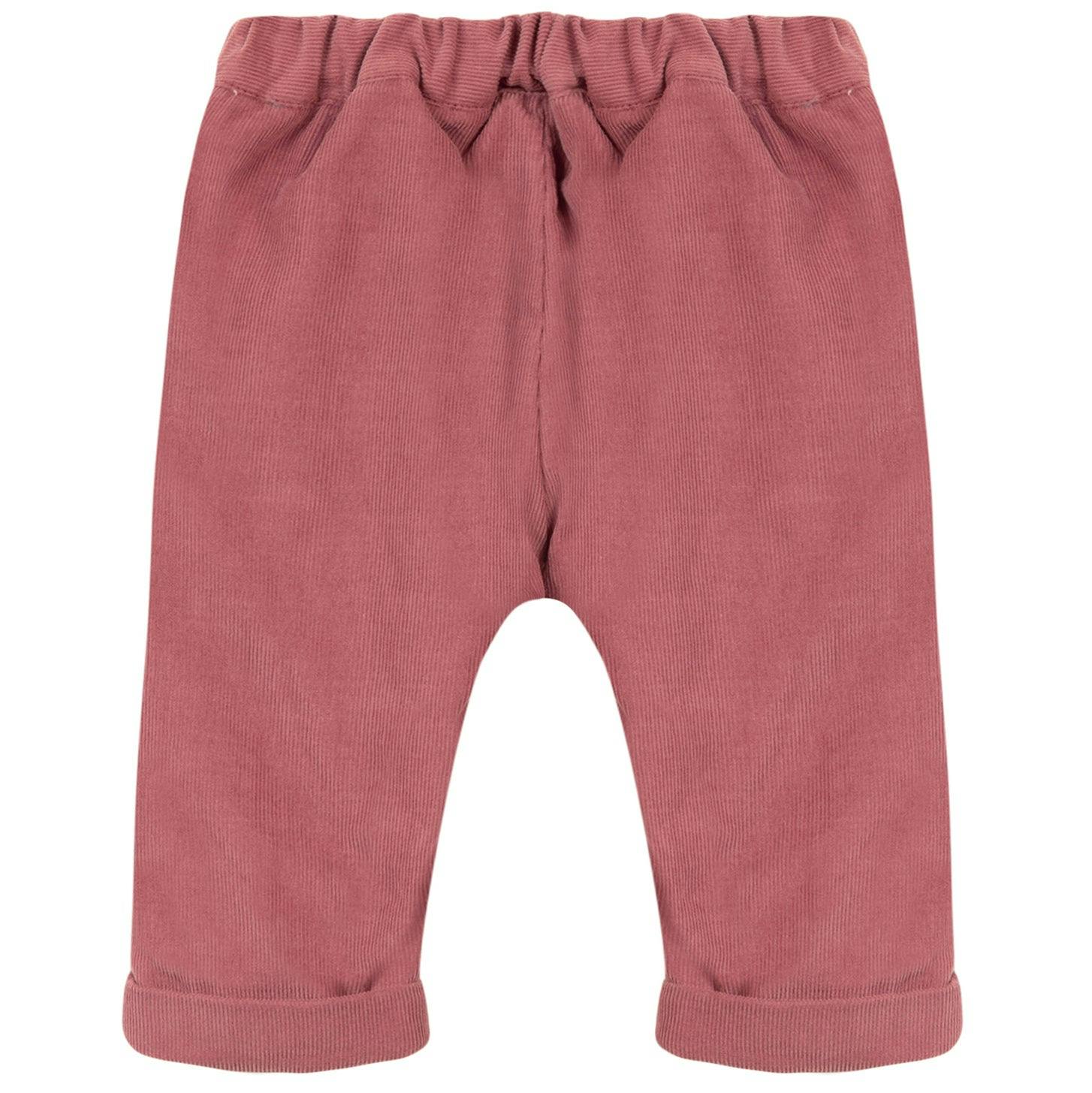 TARTINE ET CHOCOLAT Ruffle Baby Pants - Deep Rose