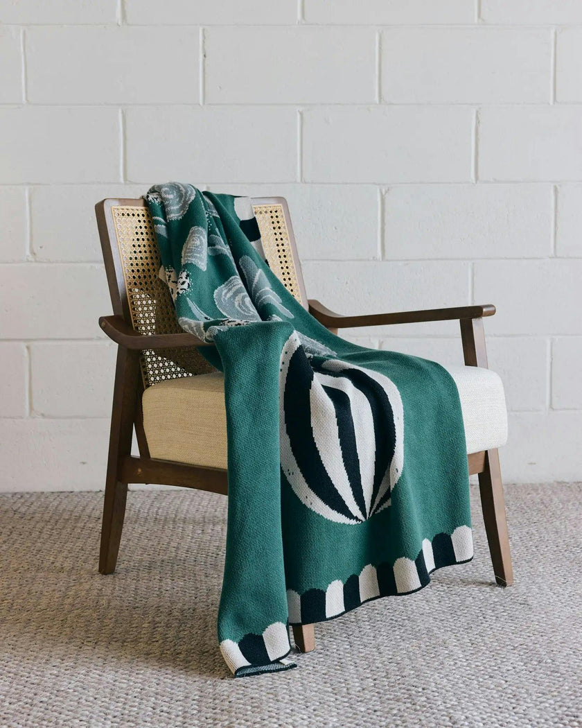 Le Bouquet Knit Blanket
