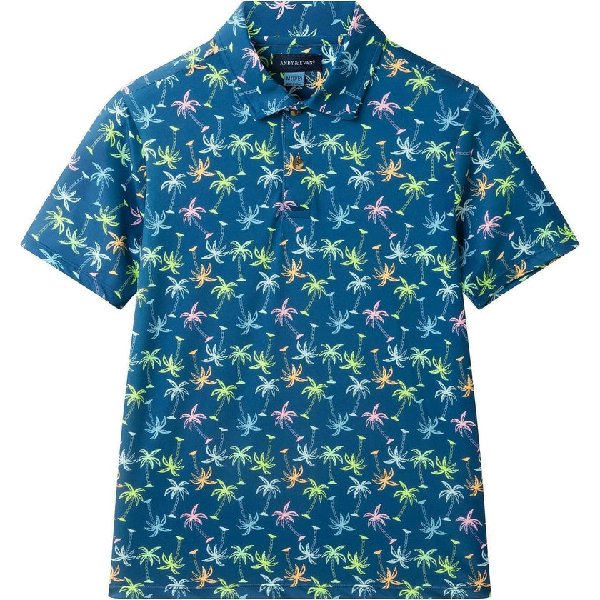 Tween Boys Short Sleeve Polo | Island Palms