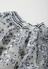 Eliza Embroidered Mini Dress