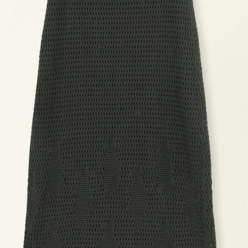 Lokaro Pointelle Skirt in Black