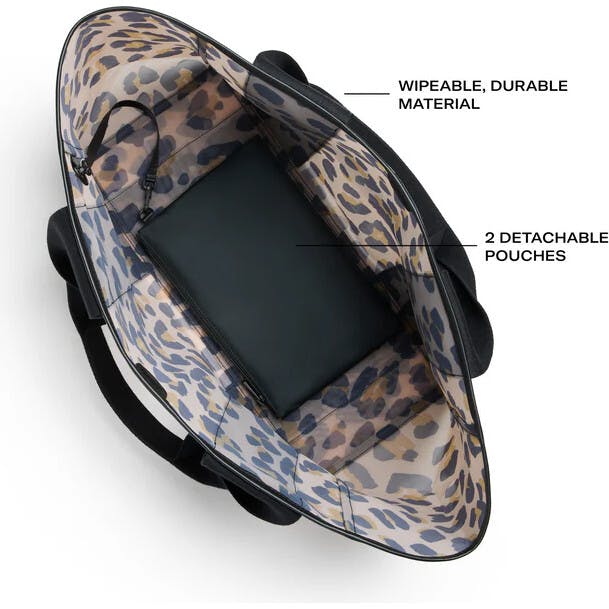 Wellington Cabana Tote, Mesh Leopard