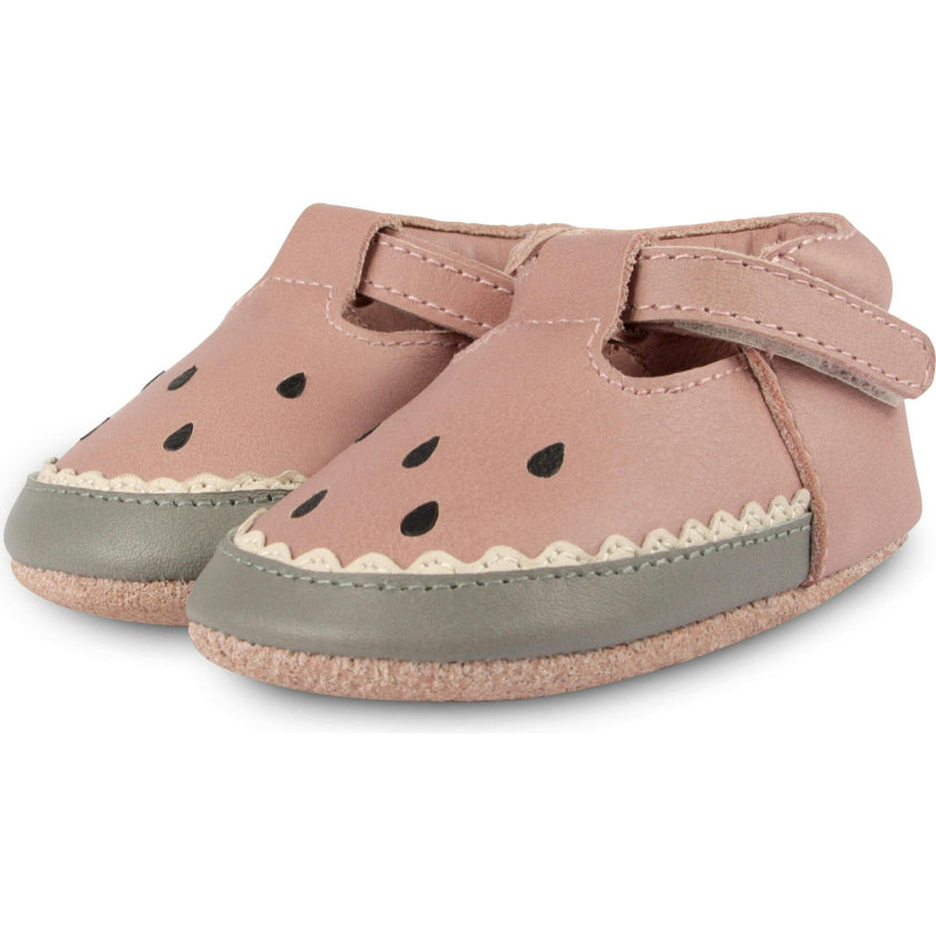Nanoe Watermelon Classic Leather T-Bar Shoes