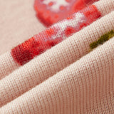 Strawberry Organic Cotton Zipper Pajama