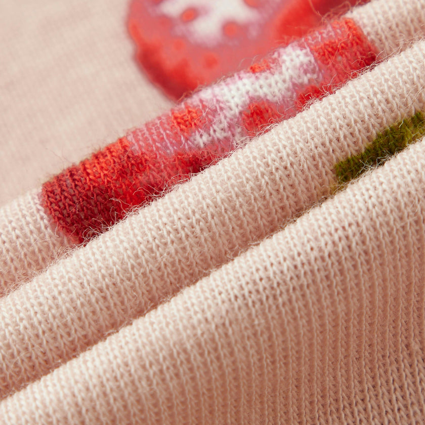 Strawberry Organic Cotton Zipper Pajama