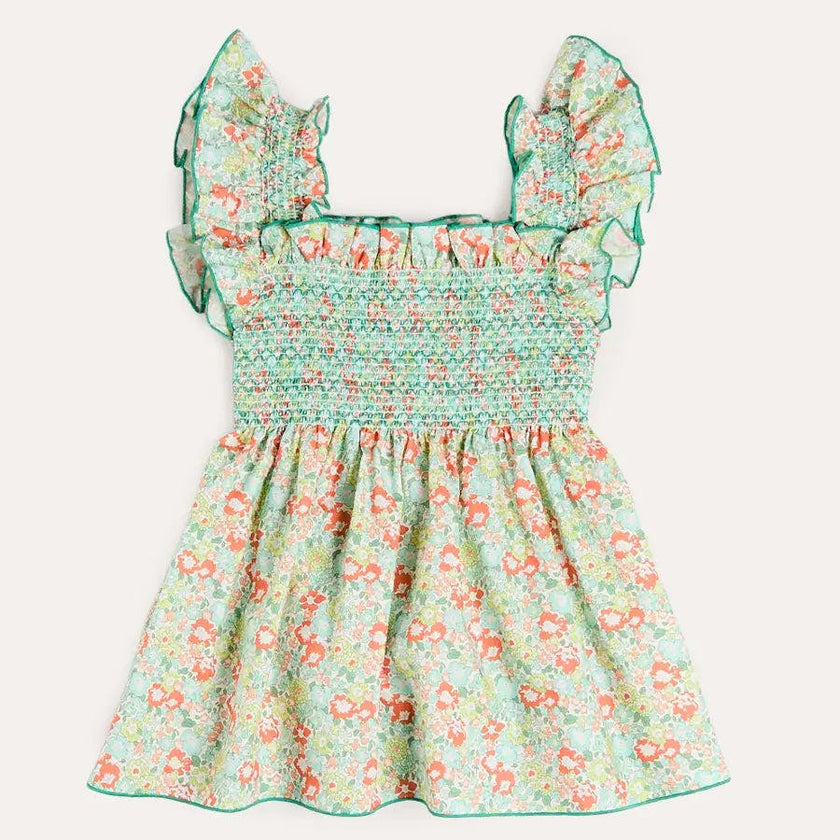Mabel Floral Blouse in Green (2-12yrs)