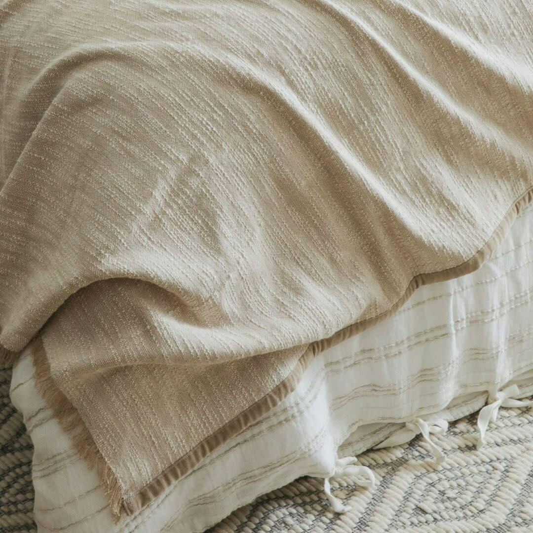 Tranquil Oatmeal Weave Throw