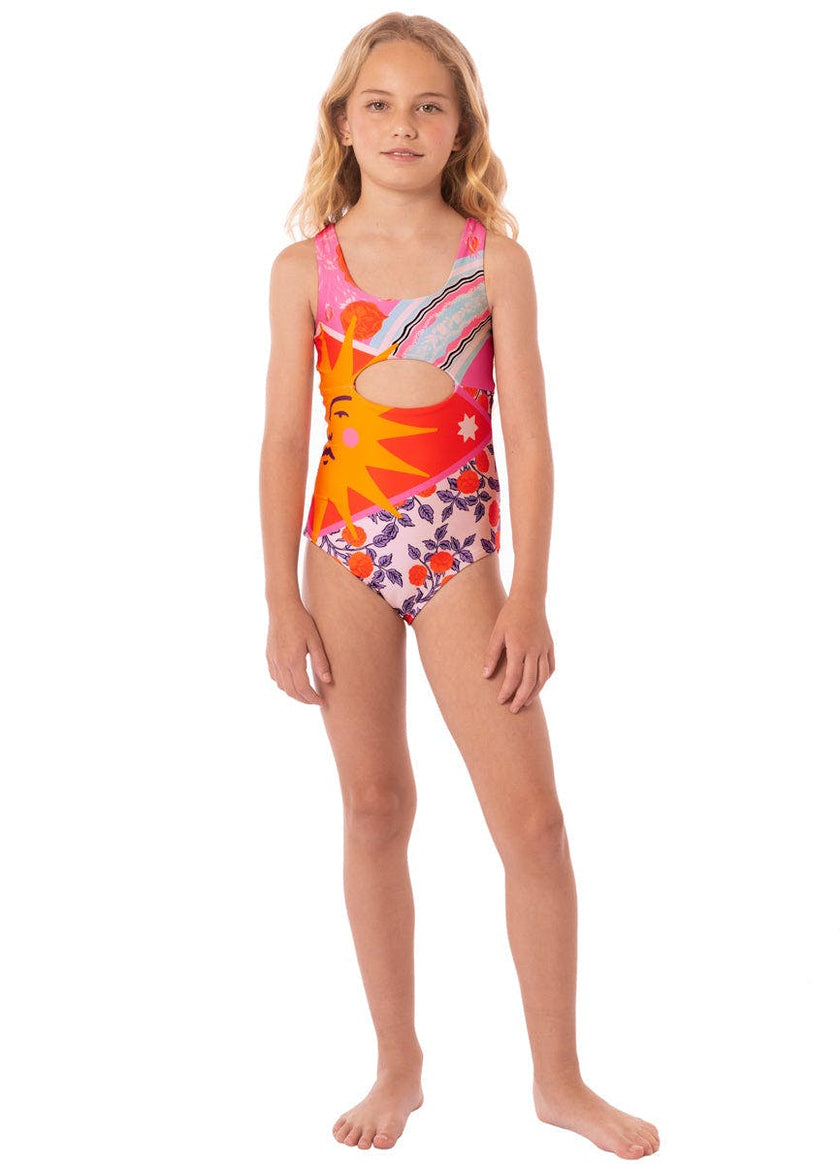 Maaji Sundance Pink Confetti Girls One Piece