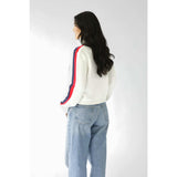Women's Retro Ski Knit Cropped Turtleneck Sweater