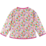 Girls Cream Bomber | Floral Print