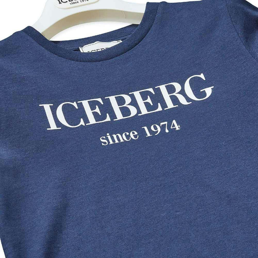 ICEBERG Classic Logo T-shirt - Navy