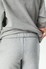 Lea Heather Grey French Terry Oversized Hoodie - Stole My Heart