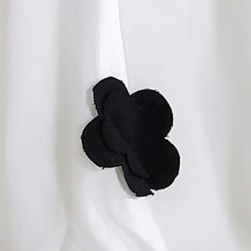 White Floral Pants Set