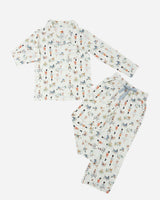 BB LS Button Pants Set