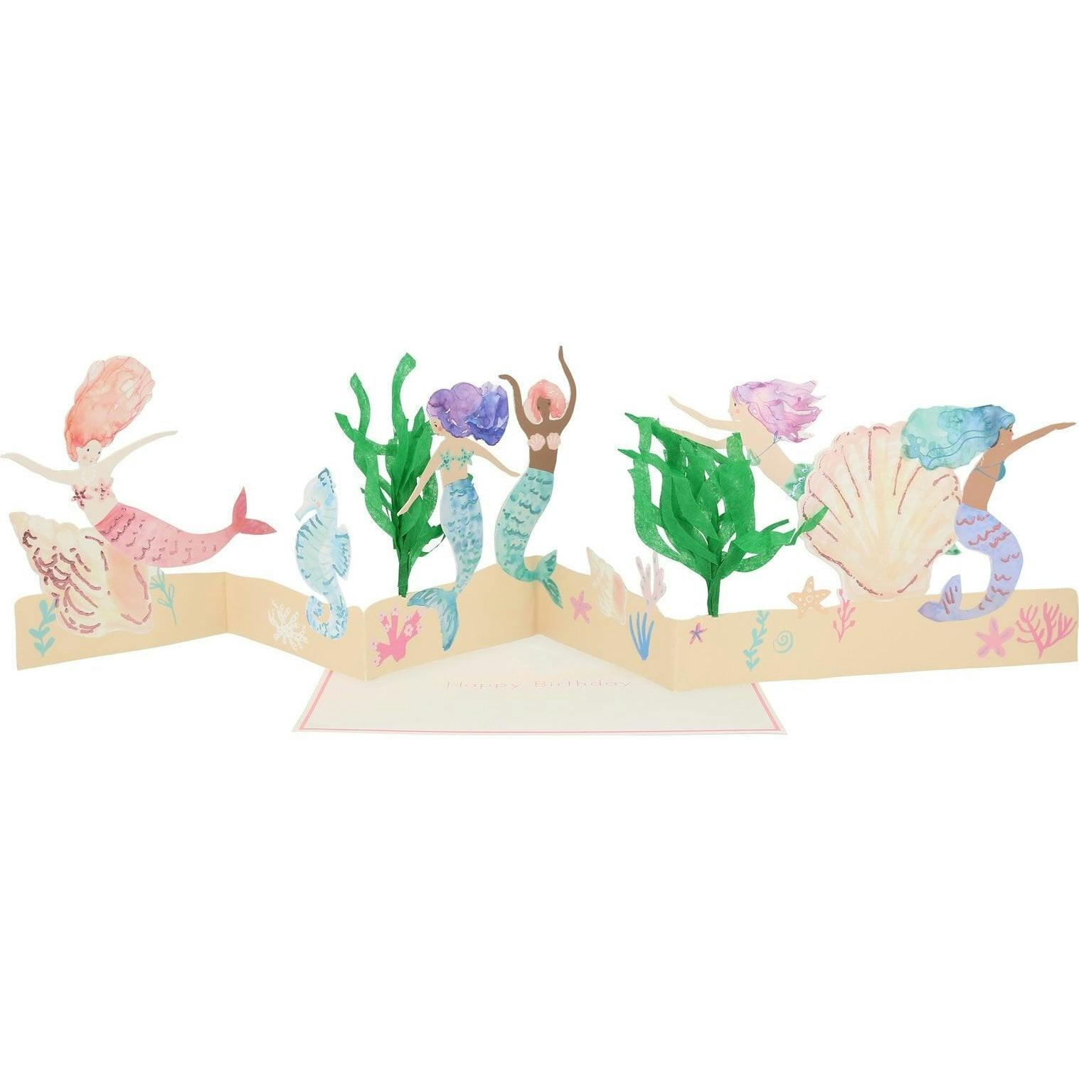 Mermaid Concertina Card