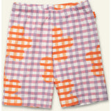 Flower Gingham Bike Short