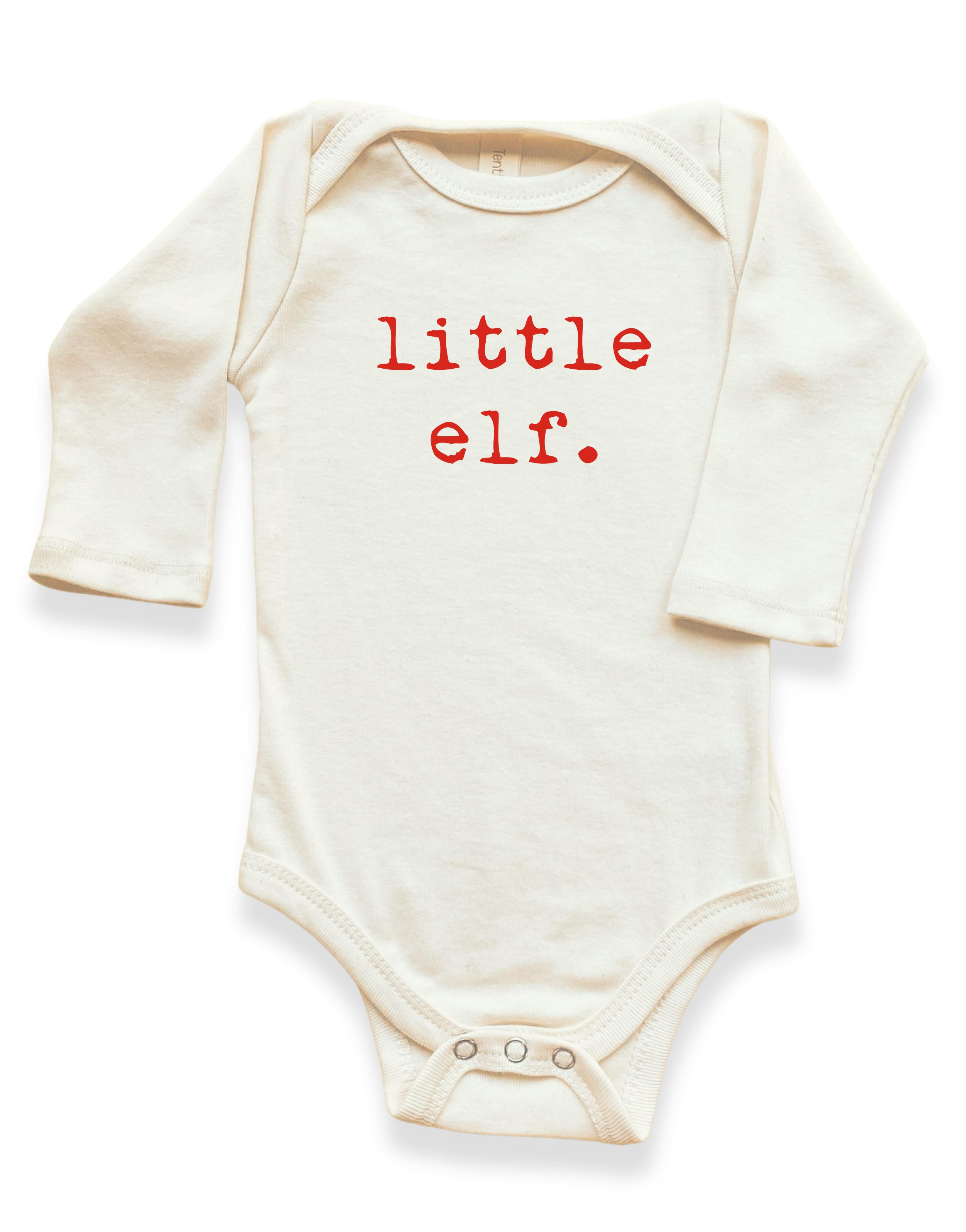 Little Elf Organic Baby Bodysuit Long Sleeve