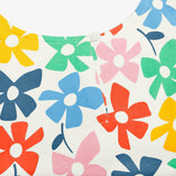Kids backyard dress in rainbow blooms