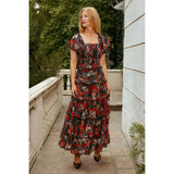 Winnie Dress in Midnight Roses