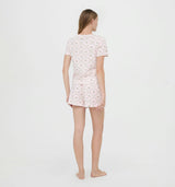 The Nina Pajama Set - Light Pink Trellis