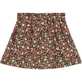 All-Over Floral Print Drawstring Waist Skirt