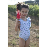 Blueberry Print Vichy Swimsuit, Multi