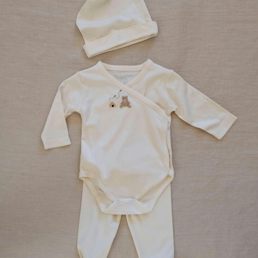 Embroidered Three Piece Set