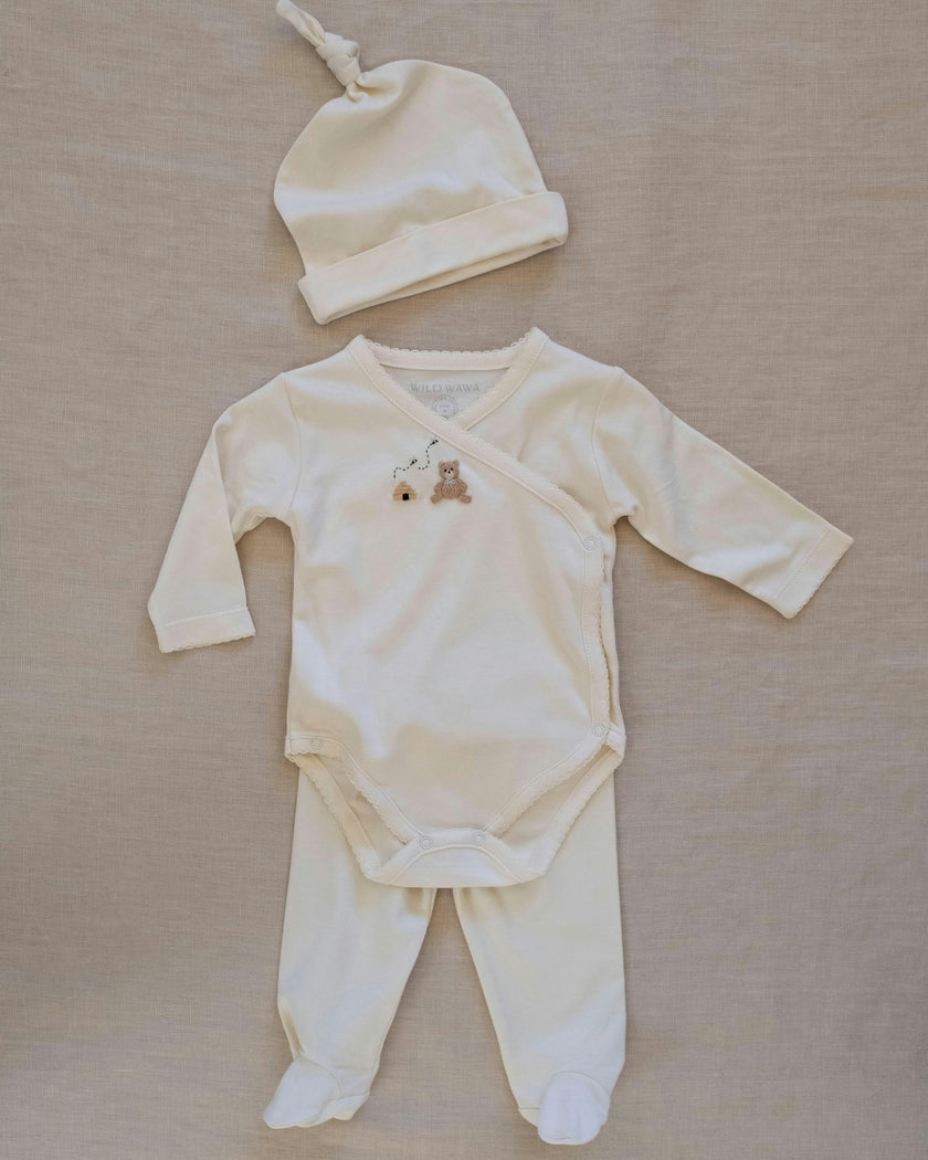 Embroidered Three Piece Set