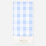 Blue Gingham Paper Tablecloth