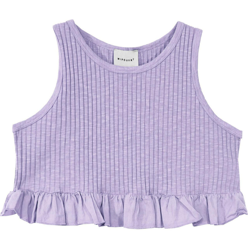Mipounet SS26 Zoe Flammé, E Top Lilac