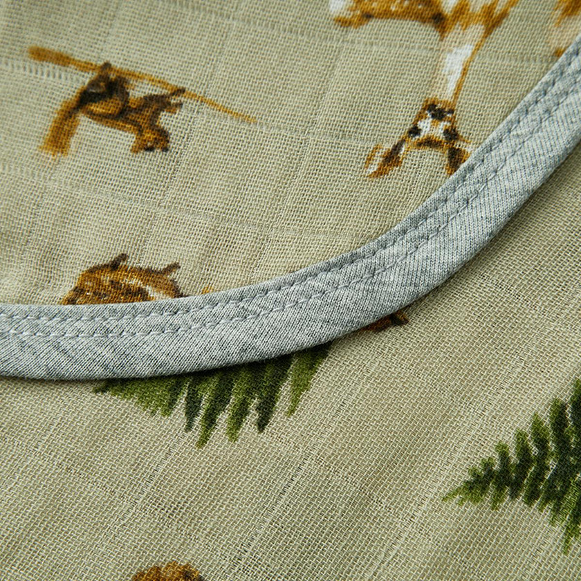 Forest Party Contour Four Layer Burp Cloth
