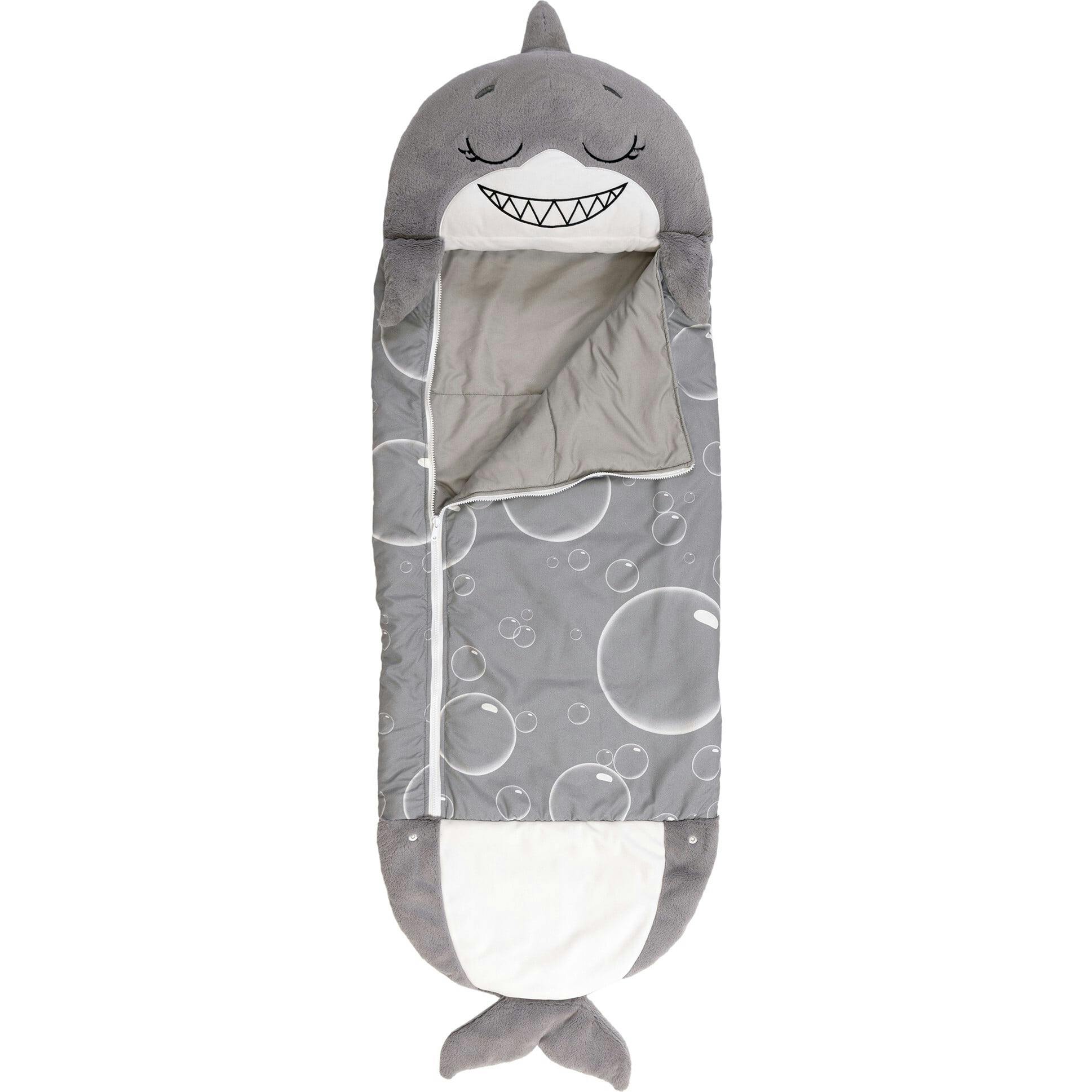 Happy Nappers: Pillow & Sleepy Sack: Med - Grey Shark