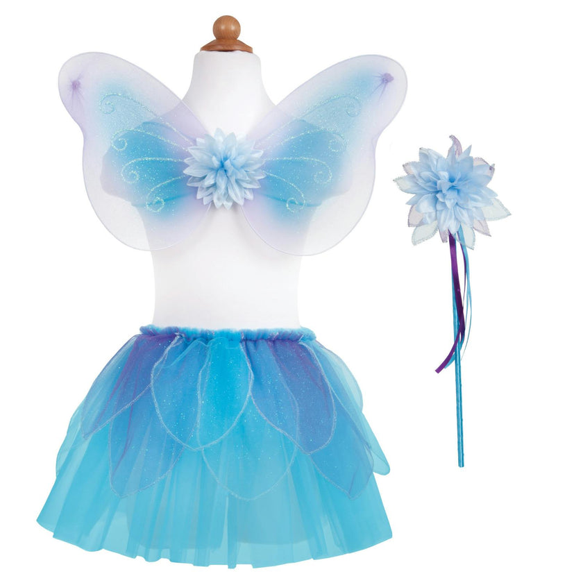 Fancy Flutter Skirt Sets with Wings & Wands
