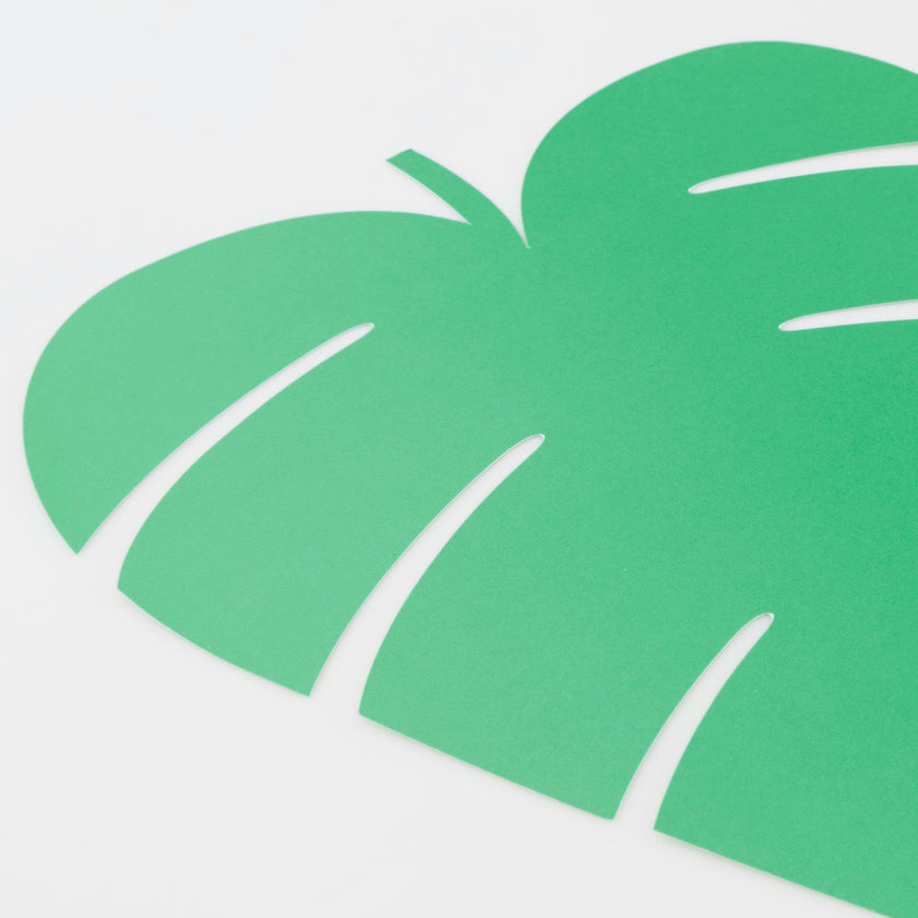 Tropical Leaf Paper Placemats